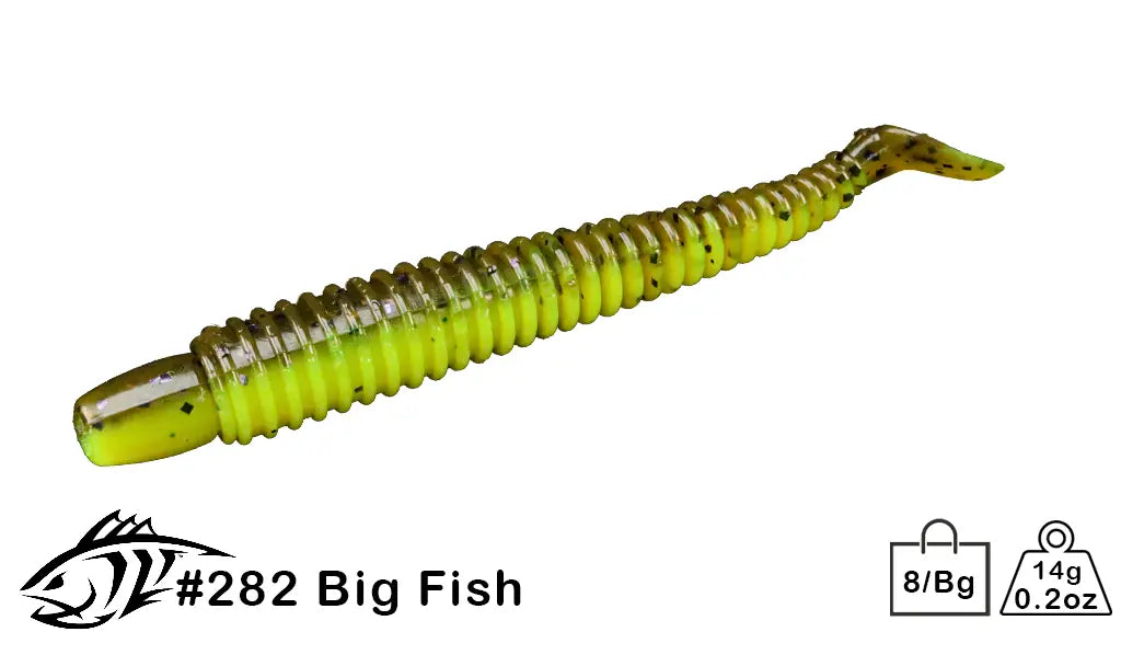 Lunker City Swimmin' Ribster 4" 8pk