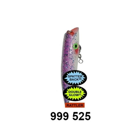 SH Ace Hi w/Rattle Glow Purple Splatter Back