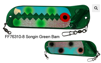 Dreamweaver Paddle Flip Fin FF 76310-8 Song'in Green Bam