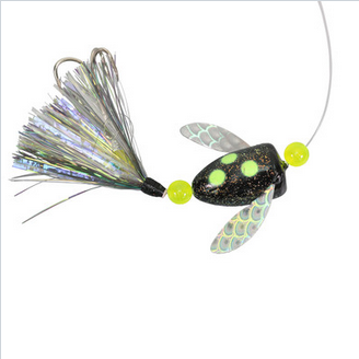 Rapture Trolling Flies Spin-N-Glo Black Box Lake Trout
