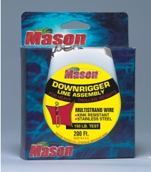 Mason Downrigger Line Assembly 150lb Test 200ft – Tangled Tackle Co.