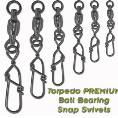 Torpedo Ball Bearing Snap Swivels