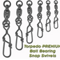 Torpedo Ball Bearing Snap Swivels