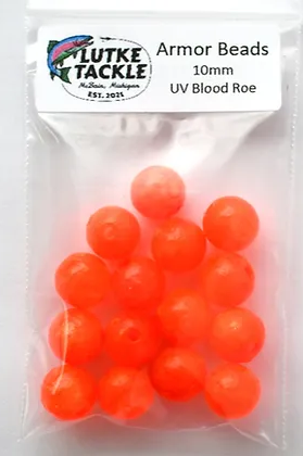 Armor Beads 10mm U.V. Blood Roe