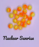 Lutke Tackle Armor Bead 8mm U.V. Nuclear Sunrise