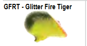 Yakama Lil' Wobble Glo Bodies 4pk Sz10 Glitter Fire Tiger GFRT