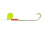 Bear Paw Flicker Snelled Hooks FKLS Sz:6 (Fluorescent Yellow  Colorado Blade)