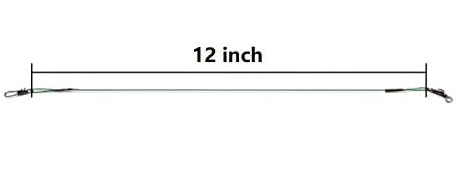 Green Wire Leader 12" 2pk