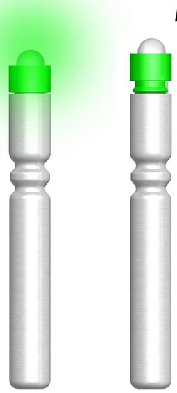 LED Light for Beach Fising, Peir Fishing and for Tip Up's includes 4 LED's and Light Stick Rod Holder