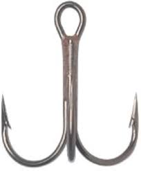 VMC Round Bend Treble High Carbon Steel Size 10 Qty 9