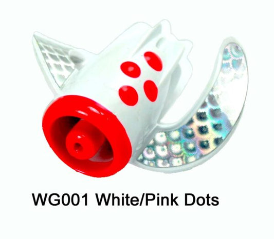 Dreamweaver Whirly Gig White/Pink Dots