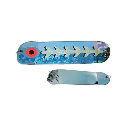 Sal-Eye 8" Salmon Flasher Dragon Slayer (Blue) Chrome