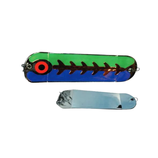 Sal-Eye 8" Salmon Flasher Frosted Veggie Chrome