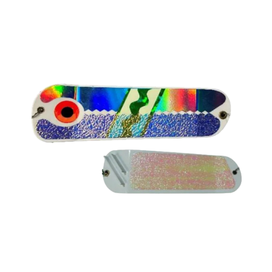 Sal-Eye 8" Salmon Flasher Blue Charm White