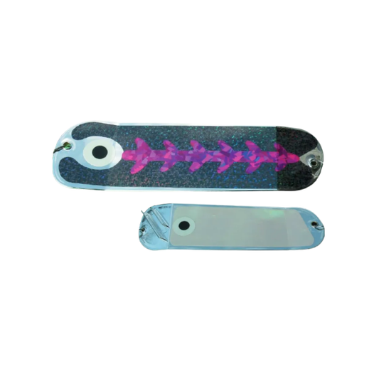 Sal-Eye 8" Salmon Flashers Black Raspberry Chrome