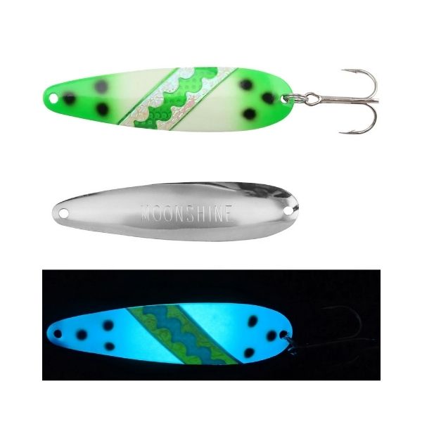 Moonshine Lures Trolling Spoon Green Knight