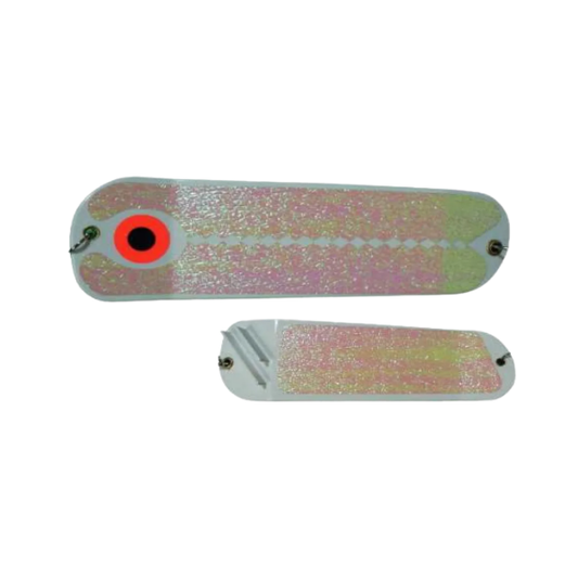 Sal-Eye 8" Salmon Flasher Double Crush Glow White
