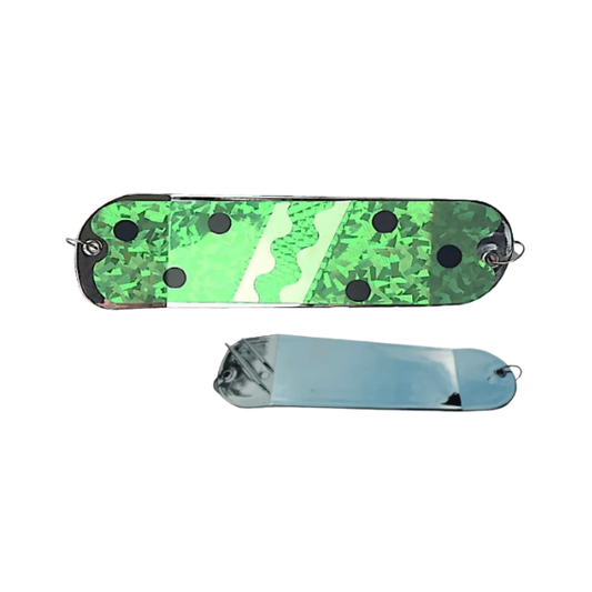 Sal-Eye 8" Salmon Flasher Green Knight Chrome