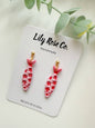 Coastal Fish Earrings / Pink and Red / Earrings for Her