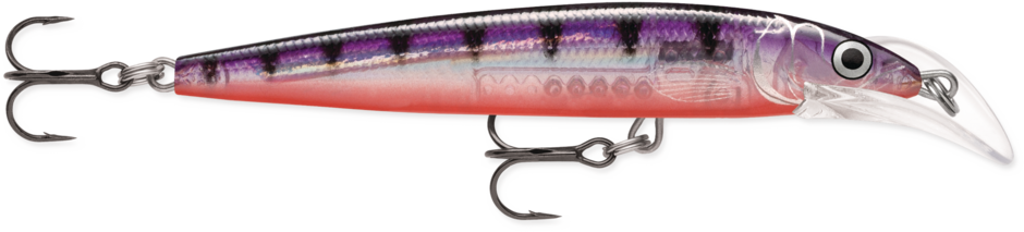 Rapala Scatter Rap Deep Husky Jerk® Glass Purple Perch