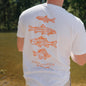 AT THE LAKE | Freshwater Fish Unisex Tee - White
