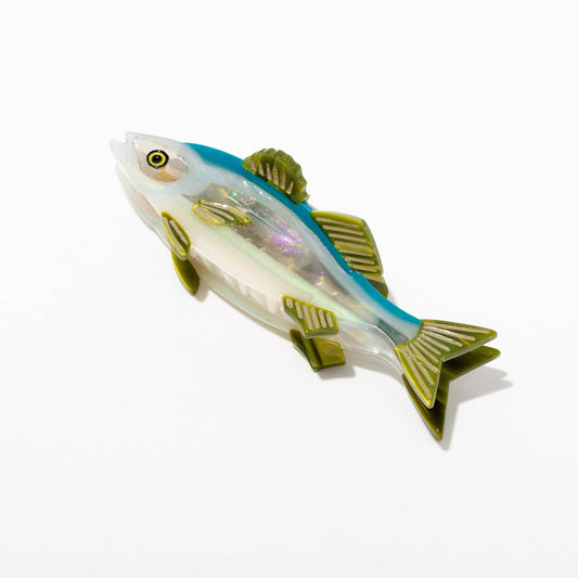 Fish Cellulose Acetate Hair Claw