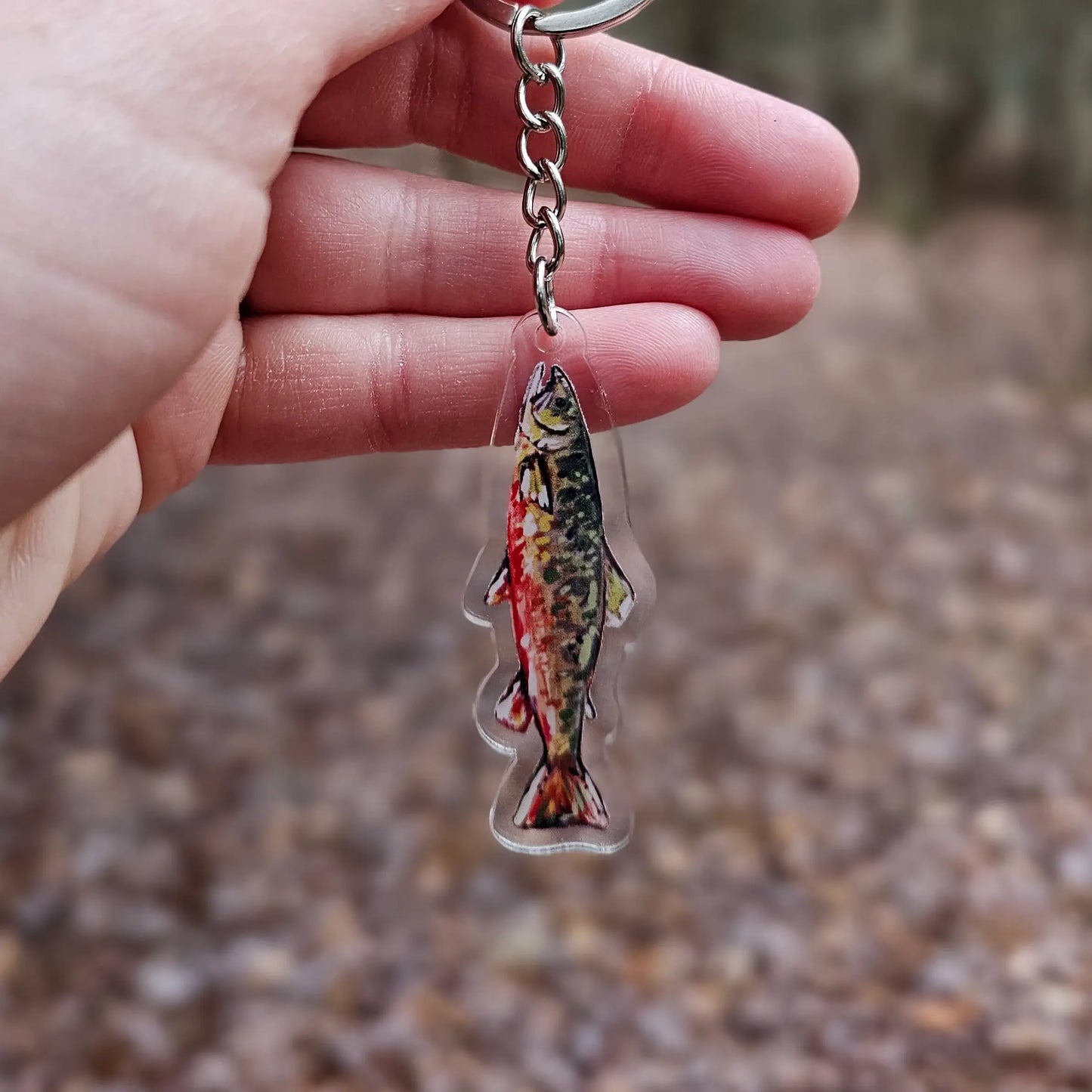 Brook Trout Acrylic Keychain