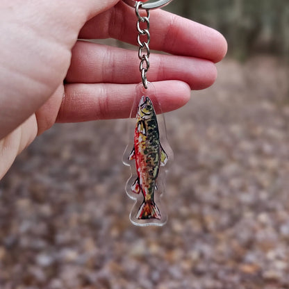 Brook Trout Acrylic Keychain