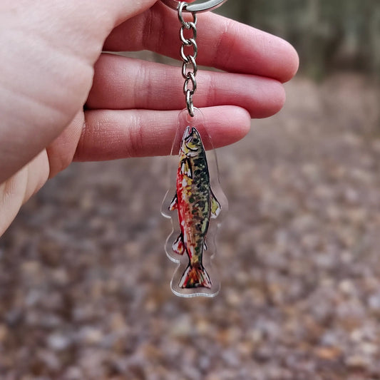 Brook Trout Acrylic Keychain