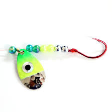 JB Lures Hot-Flash Spinner Rig Nickel Chartreuse/Green