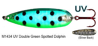 DW Spoon UV Blue/Green Spot Dolphin