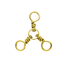 Eagle Claw Gold 3-Way Swivels 01151