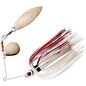 Booyah Bait Co. Double Willow Blade 3/8oz Spinnerbait White/Wounded Shad