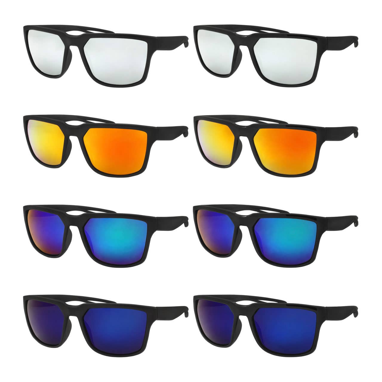 Polarized Mens Sport Sunglasses Color Mirror Lens New Look