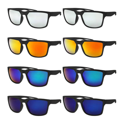 Polarized Mens Sport Sunglasses Color Mirror Lens New Look
