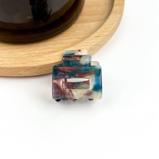 0.9'' Mini Square Hair Claw Clip - 2pk