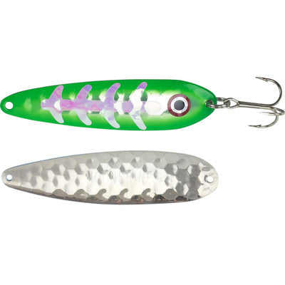 Moonshine Trolling Spoon New Moon Green Slice