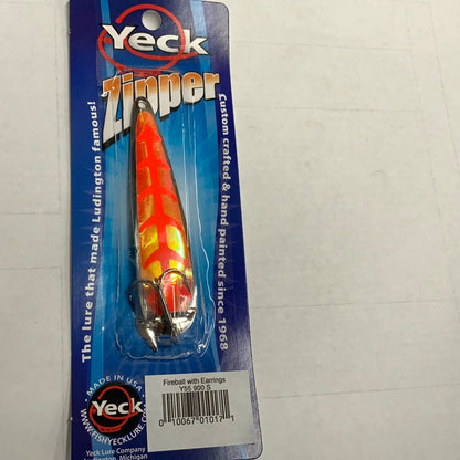 Yeck Zipper Fireball w/Earings Silver