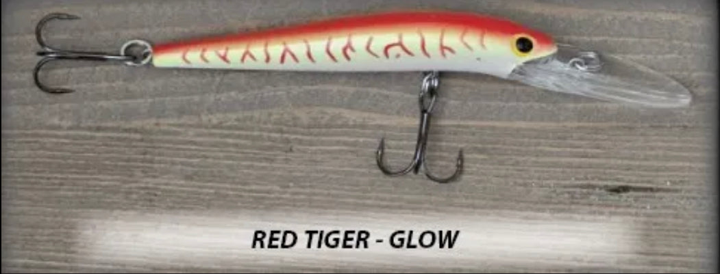 Nova Tackle Whacker Deep Diving Stick Baits Red Tiger Glow