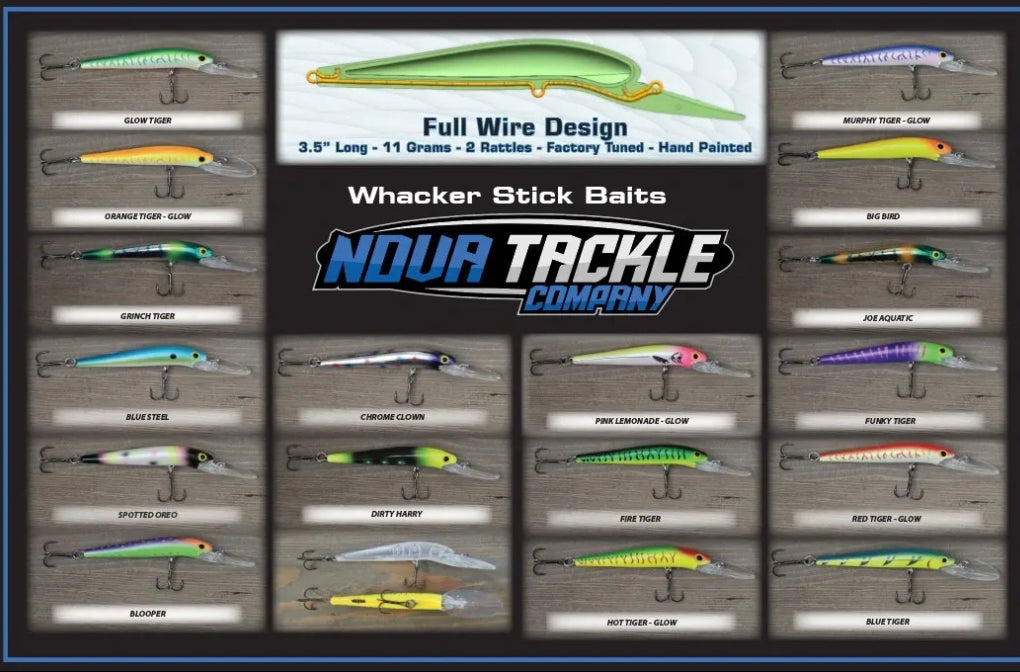 fish whacker lure NOVA Wacker 3.5” Deep Diving Stick Bait – Tangled Tackle Co
