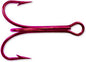 Mustad Treble Hook- Red Size 10 Qty 5