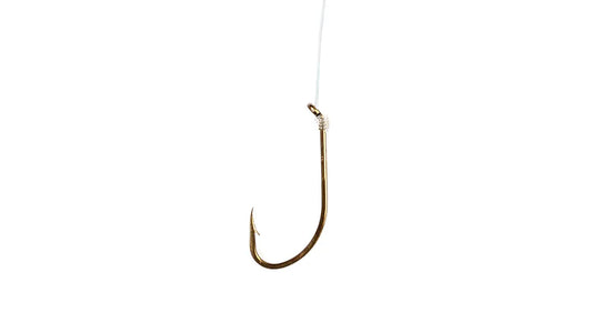 Eagle Claw Plain Shank Snelled Hook Qty 6 -7in