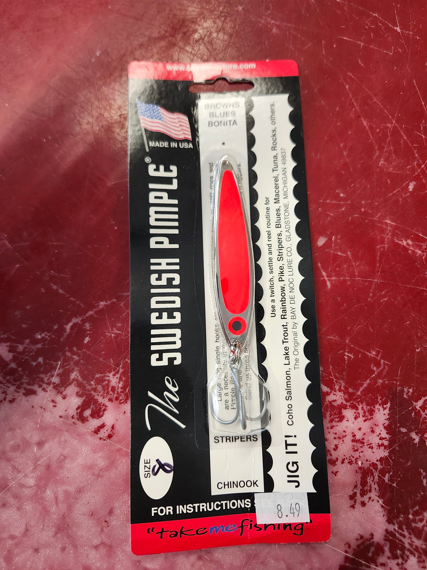 Swedish Pimple Jig SZ8 1OZ & SZ9 1-5/8OZ