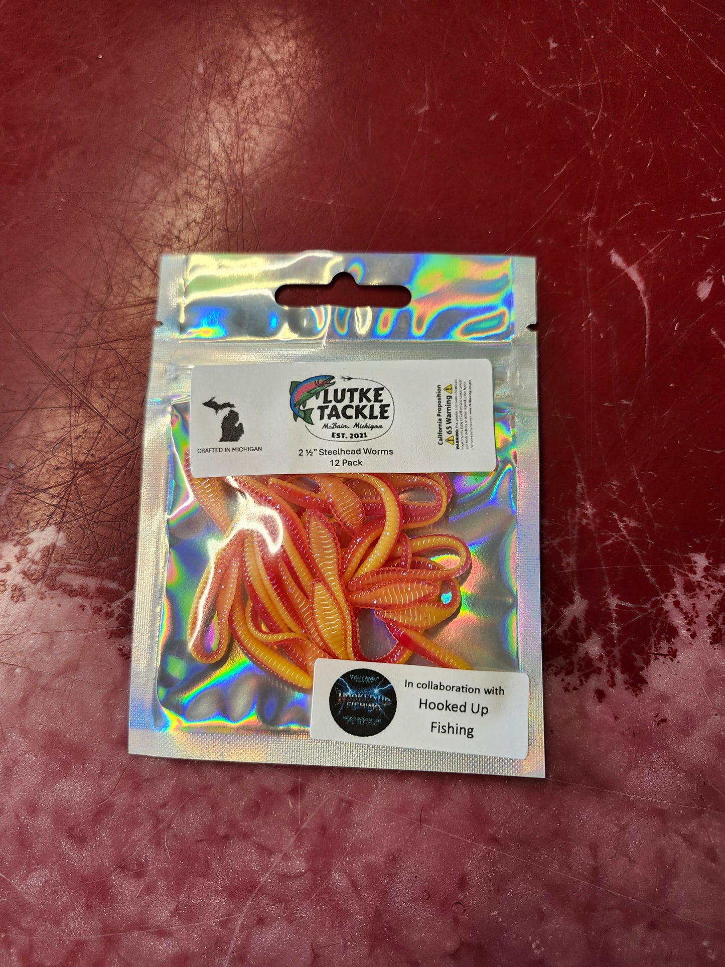 Lutke Tackle 2-1/2" Steelhead Worms 12PK