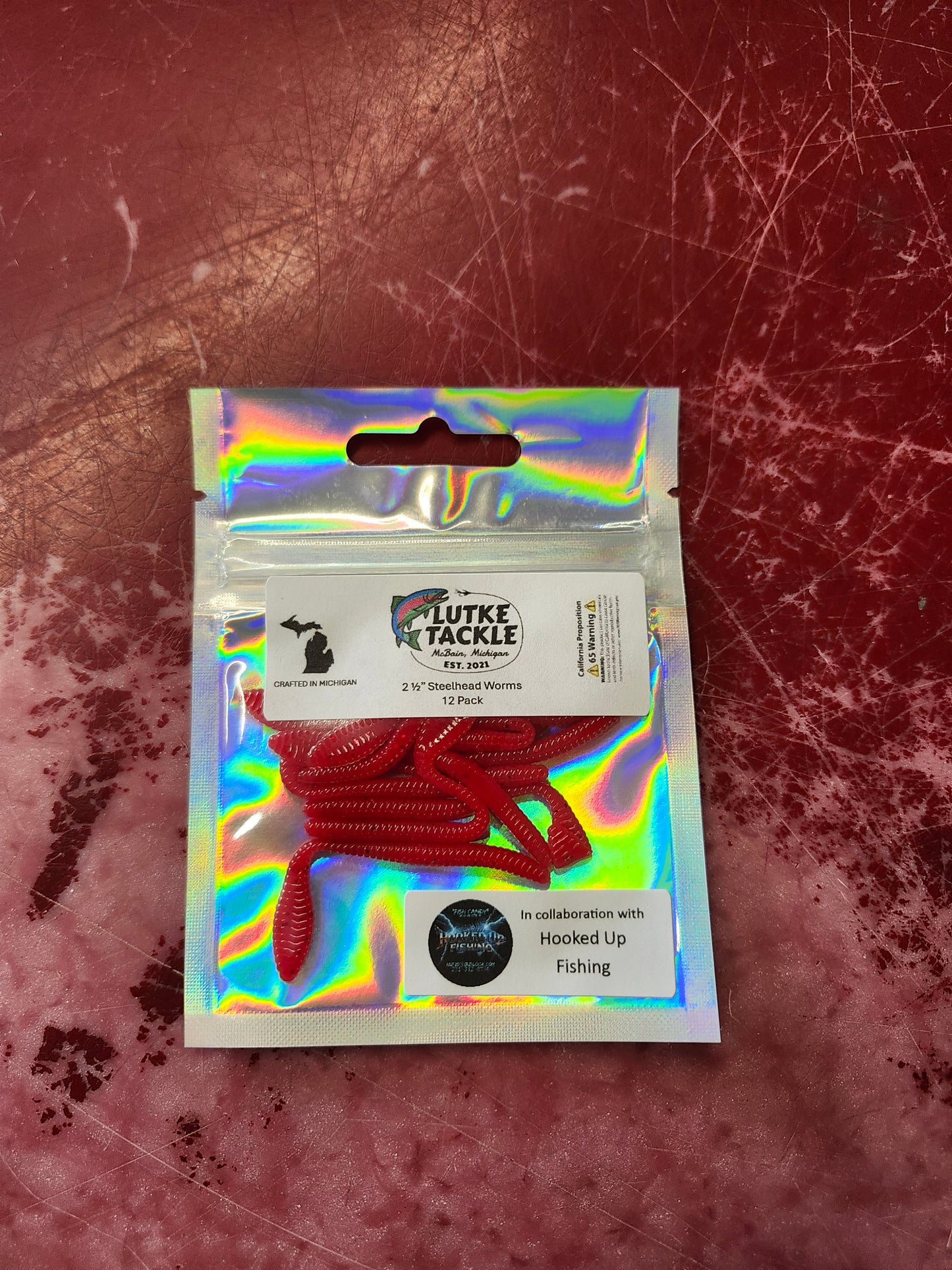 Lutke Tackle 2-1/2" Steelhead Worms 12PK