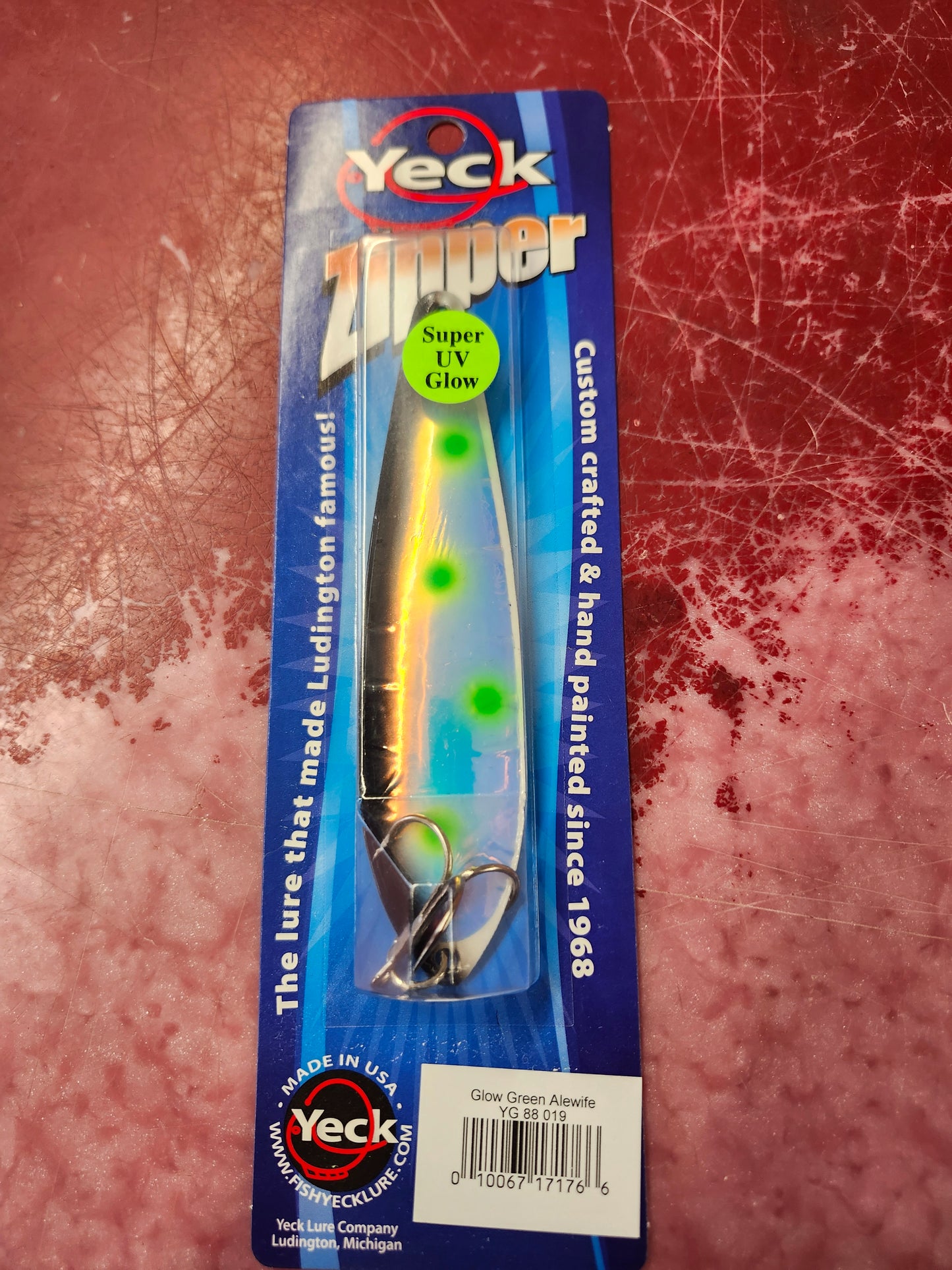 Yeck Zipper Glow Green Alewife