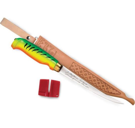 Rapala Fish'n Fillet 6" Firetiger Handle w/Sheath and Sharpener