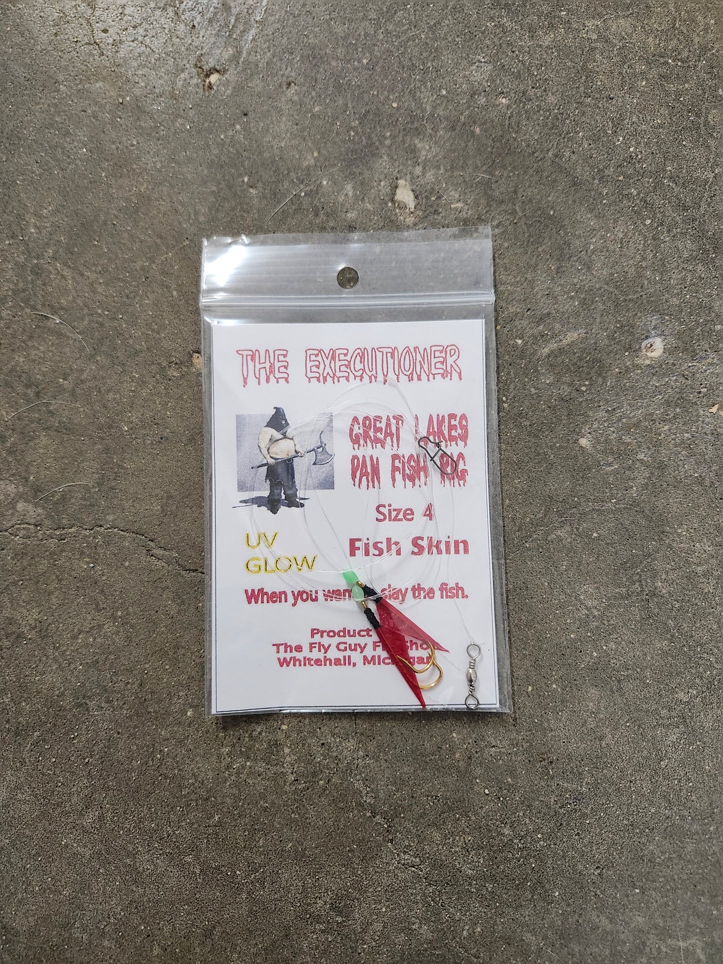 The Executioner Great Lakes Panfish Rig Fish Skin SZ 4