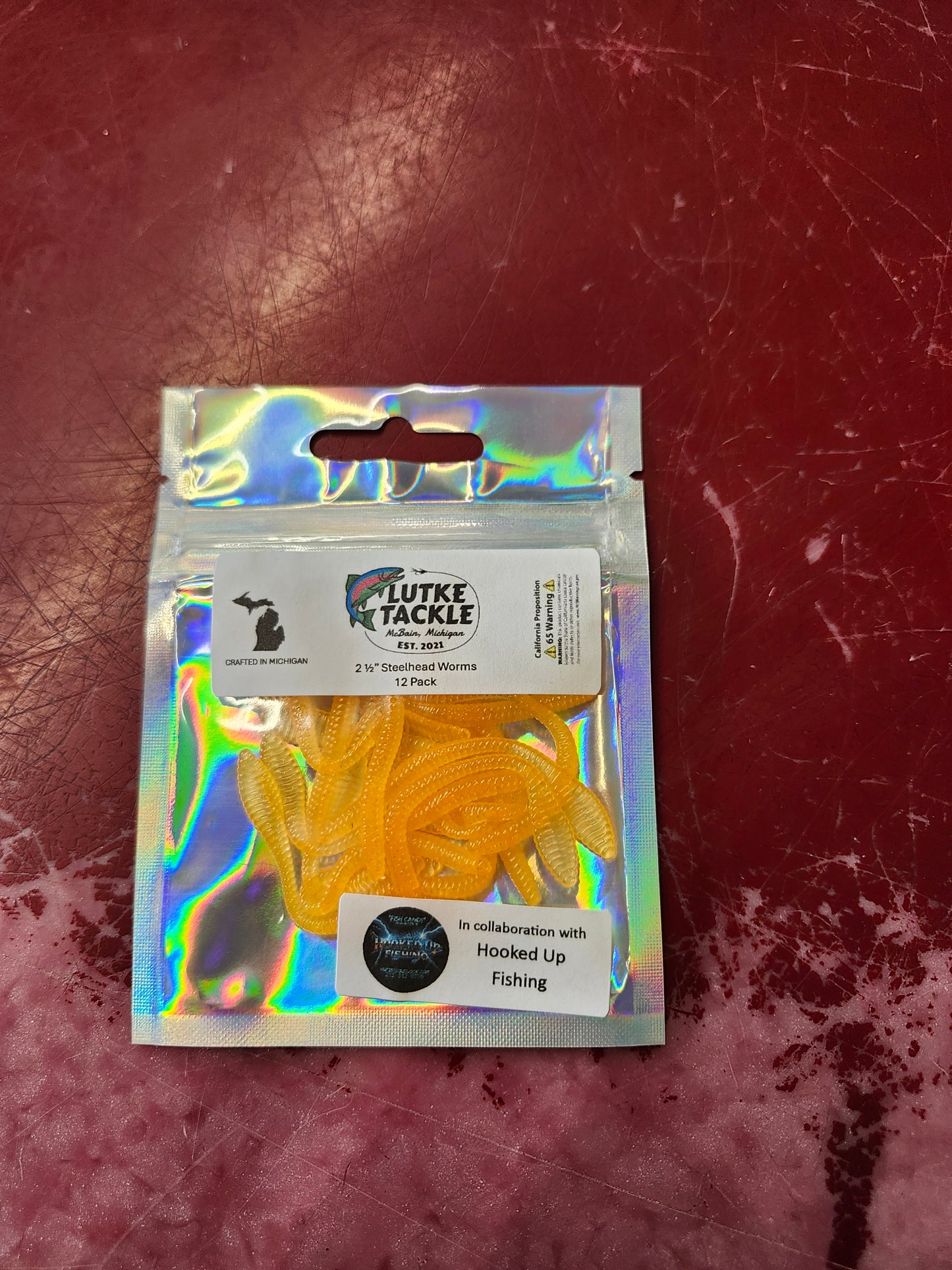 Lutke Tackle 2-1/2" Steelhead Worms 12PK