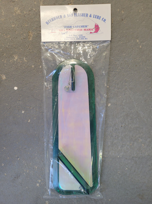 Bechhold & Son Flasher & Lure Fish Catcher Green Slick Glow  11"